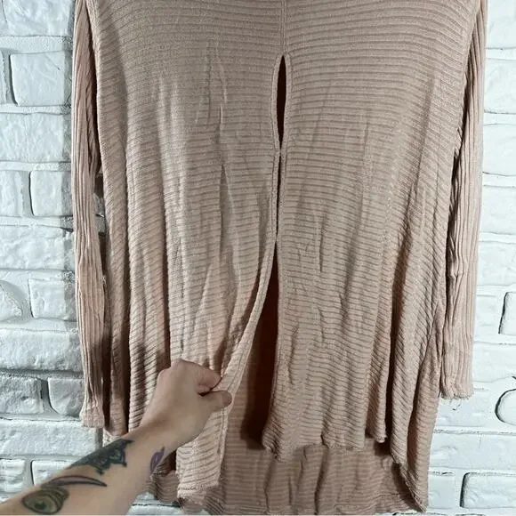 We The Free Oversized Ribbed Mock Neck Tunic Size Small - Picture 6 of 11